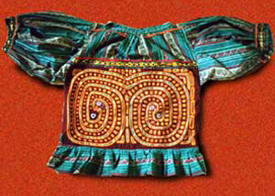 Mola-blouse - mola's Kuna - Handwerkwereld