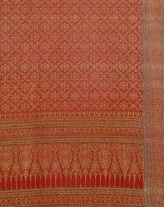 Stof van geweven zijde en gouddraad uit Gujarat voor de Thaise markt - Victoria & Albert Museum