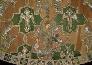 Detail van de Syon Cope, 1310-1320 - Victoria & Albert Museum, London - opus anglicanum - Handwerkereld
