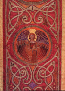 Detail van een Keltisch liturgisch kleed - Handwerkwereld