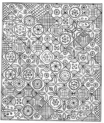 Een Welsh quiltpatroon uit 1809 - Handwerkwereld