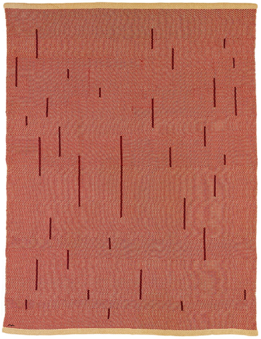 Anni Albers - With Verticals, 1946, katoen en linnen, 154,9 x 118,1 cm, foto The Josef and Anni Albers Foundation - Handwerkwereld